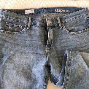 Gap Cotton/linen blend sexy boyfriend jeans